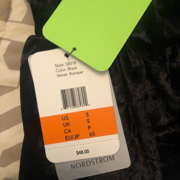 Sam Edelman velvet black romper - Picture 2 of 2